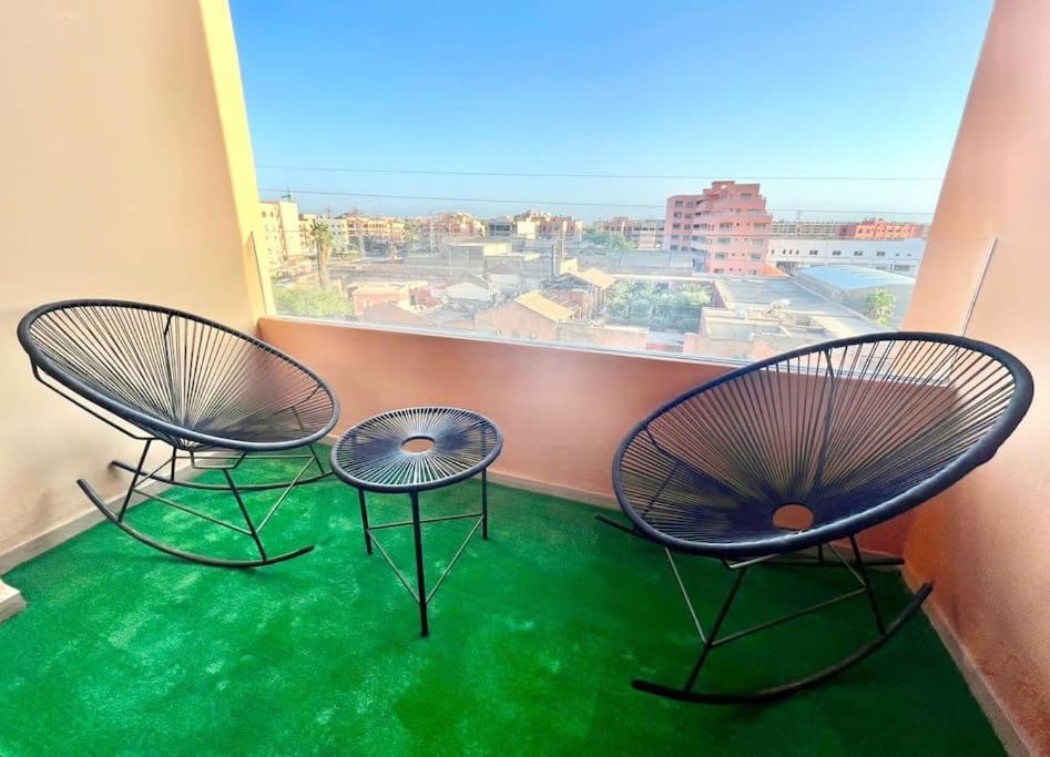 Cozy&Elegant Apartment/Pool/City Center/Gueliz Marrakesh Exteriör bild